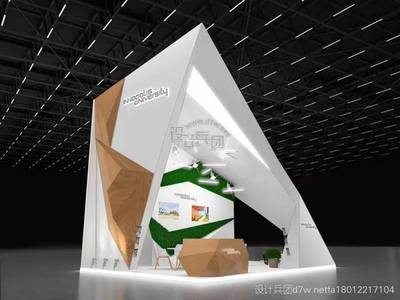 清新绿白调 15套小清新展台设计灵感图库